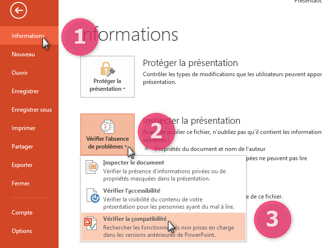 Vérifier compatibilité